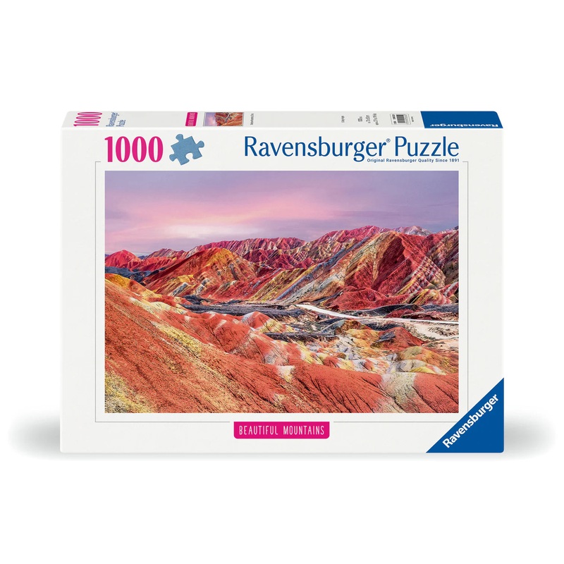 PUZZLE 1000PC RAINBOW MOUNTAIN CHINA NEW