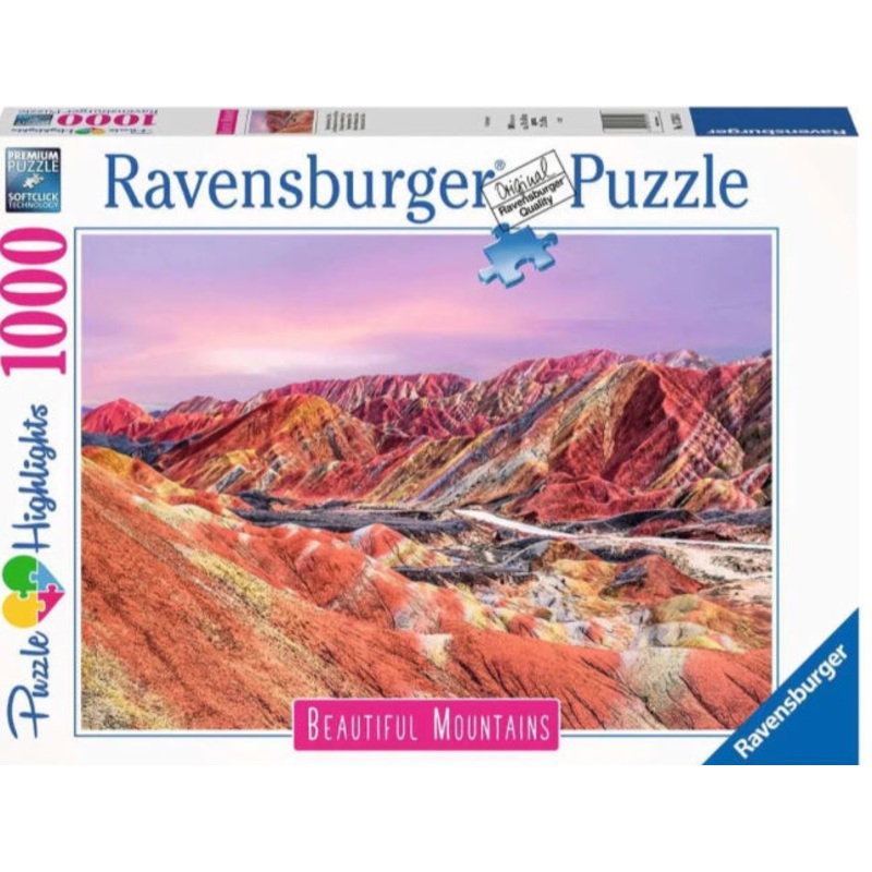 Puzzle 1000Pc Rainbow Mountains China