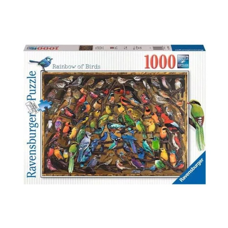 PUZZLE 1000PC RAINBOW OF BIRDS
