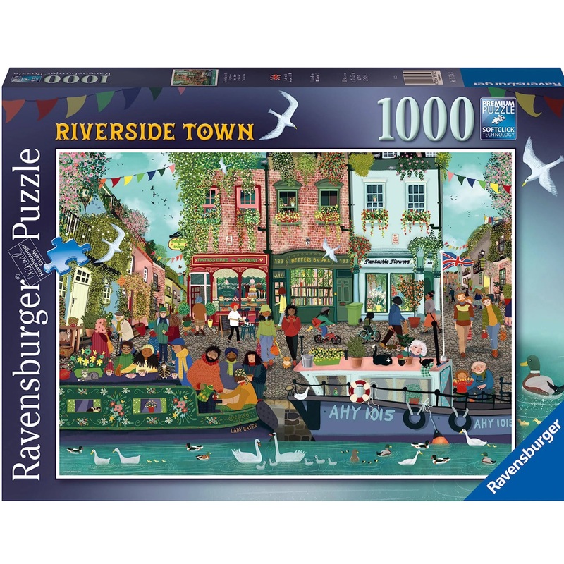 PUZZLE 1000PC RIVERSIDE TOWN