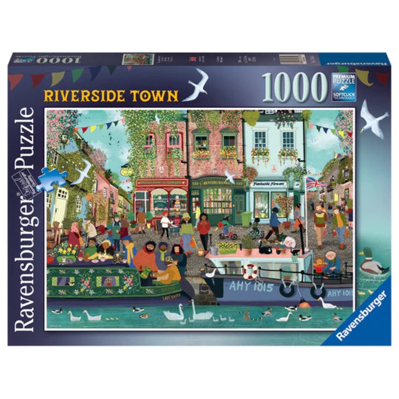 PUZZLE 1000PC RIVERSIDE TOWN NEW