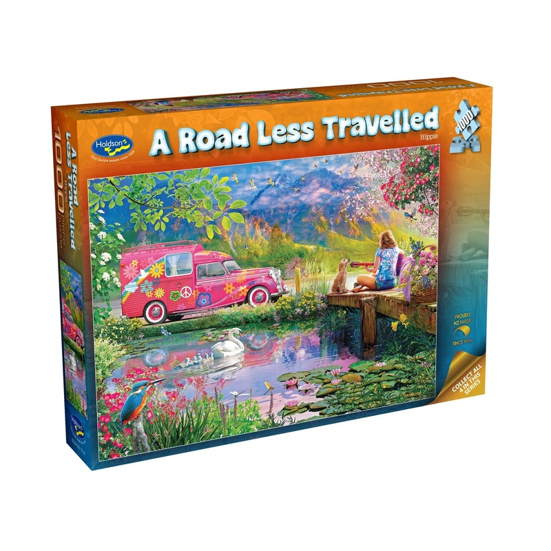 PUZZLE 1000PC ROAD LESS TRAVEL  HIPPIE