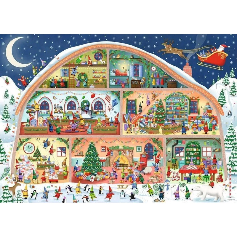 PUZZLE 1000PC SANTA'S WORKSHOP