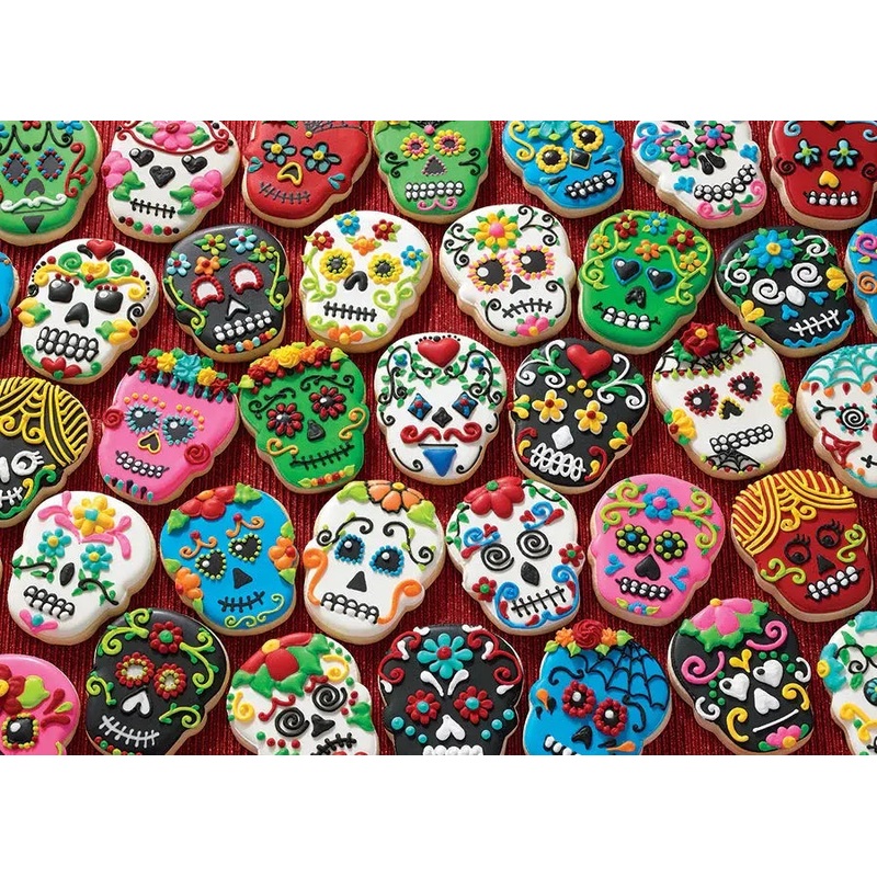 PUZZLE 1000PC SUGAR SKULLS COOKIES