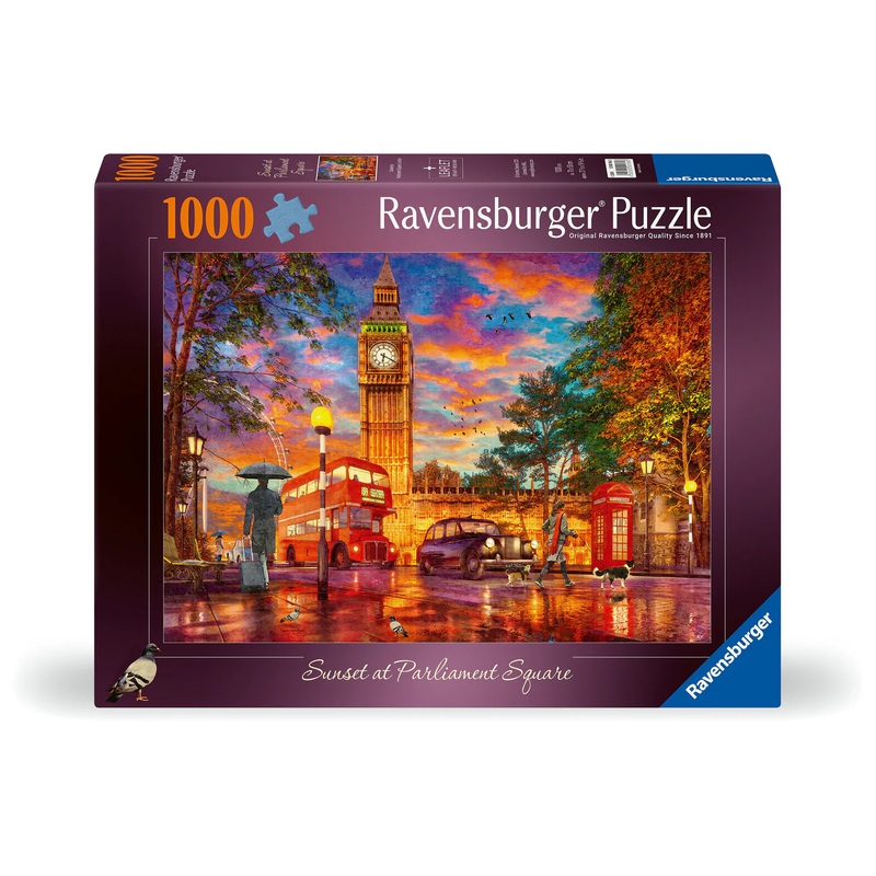 PUZZLE 1000PC SUNSET PARLIAMENT SQUARE N