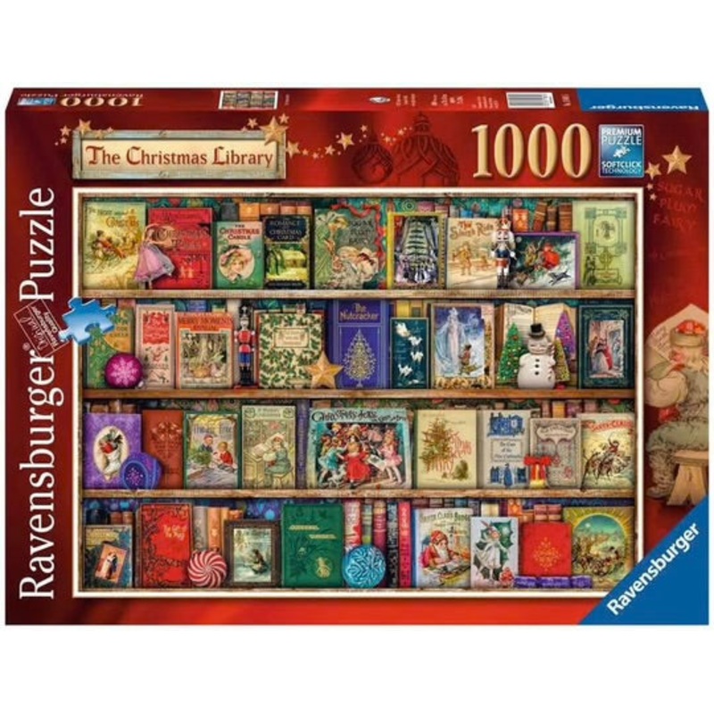 PUZZLE 1000PC THE CHRISTMAS LIBRARY
