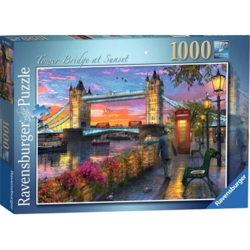 PUZZLE 1000PC TOWER BRIDGE AT SUNSET NEW