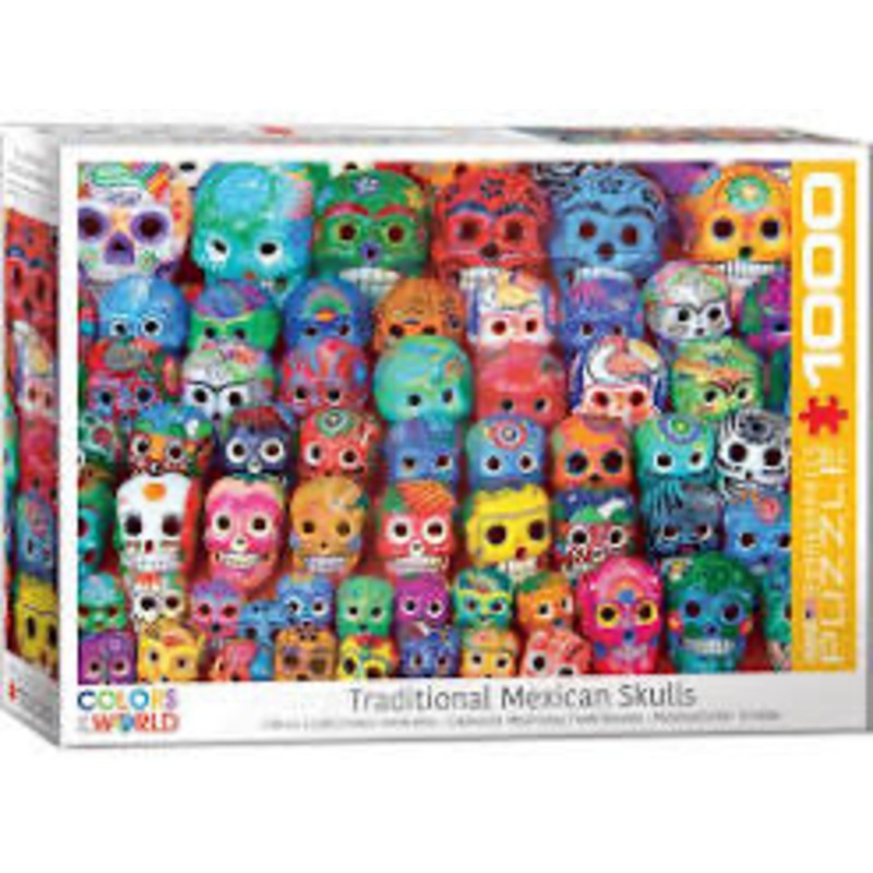 PUZZLE 1000PC TRADITIONAL MEXICAN SKULLS