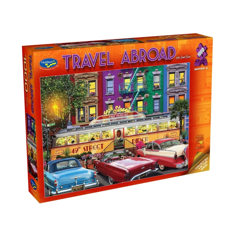 PUZZLE 1000PC TRAVEL ABROAD DINER