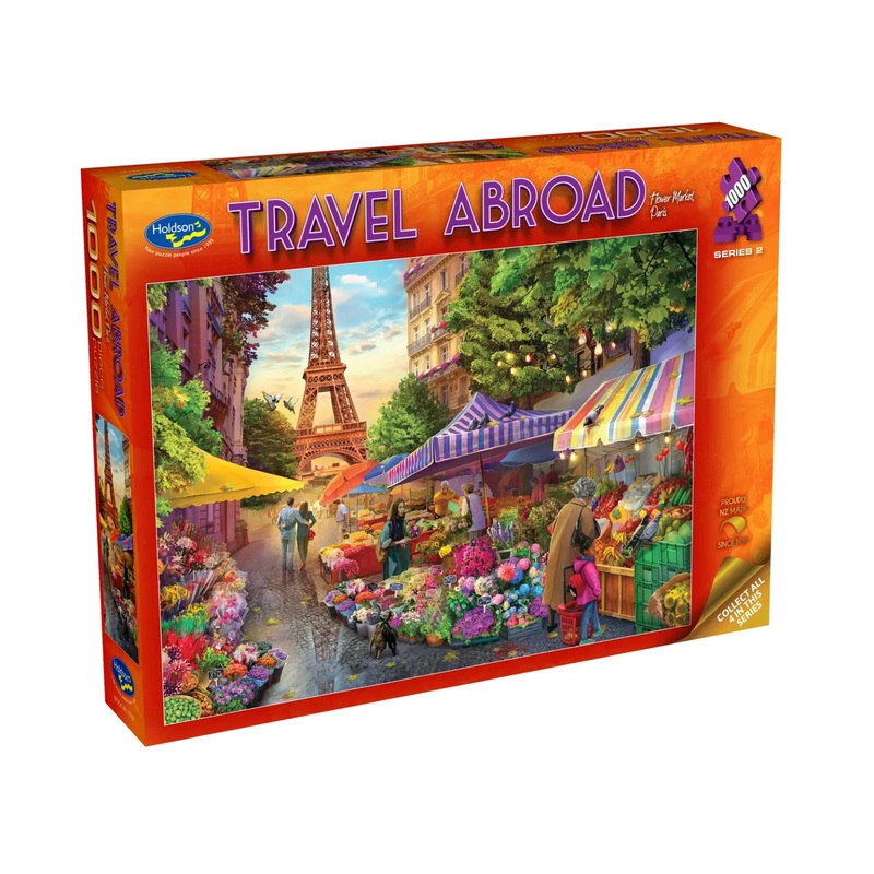 PUZZLE 1000PC TRAVEL ABROAD PARIS FLOWER
