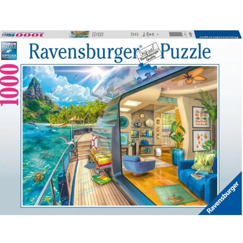 PUZZLE 1000PC TROPICAL ISLAND CHARTER NE