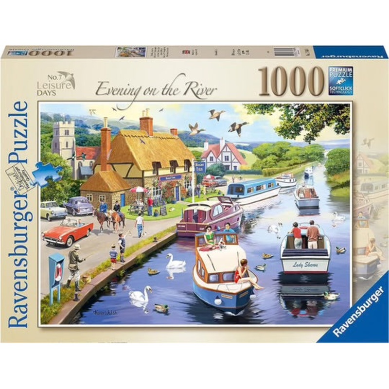 PUZZLE 1000PC EVENING ON THE RIVER NEW