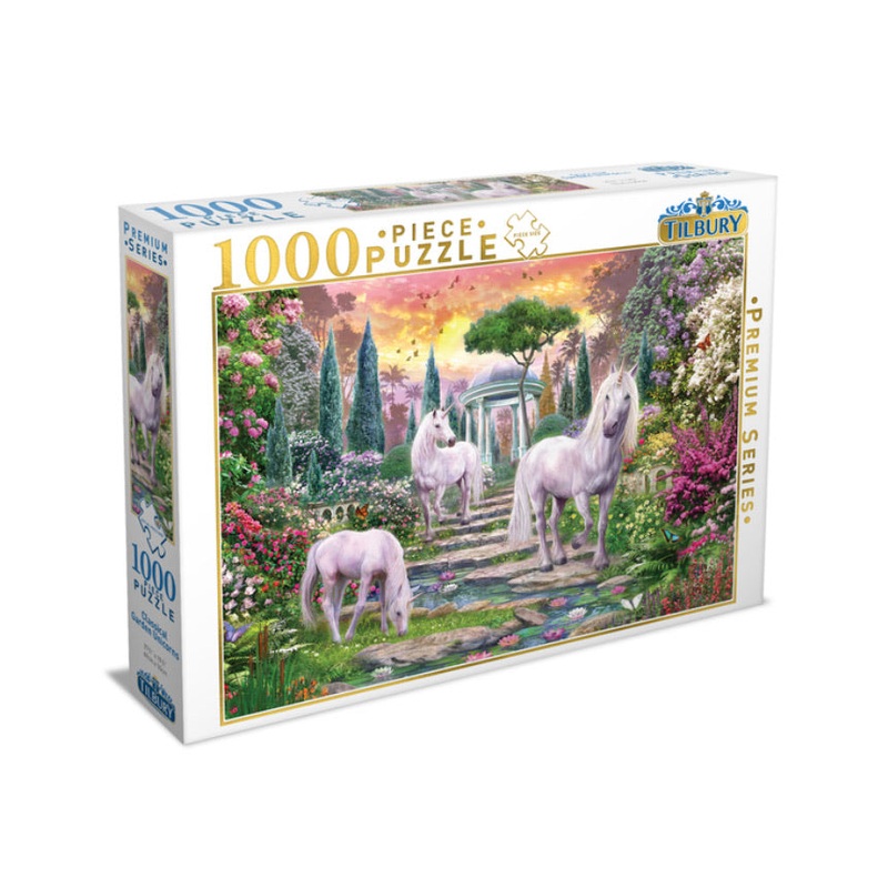 Puzzle 1000Pc Garden Unicorns