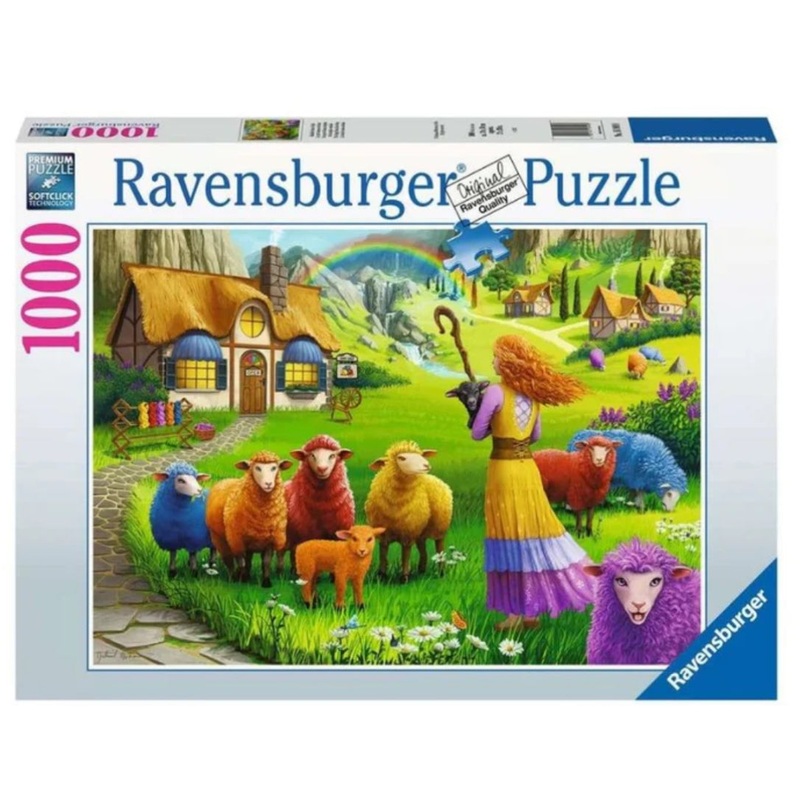 PUZZLE 1000PC HAPPY SHEEP YARN SHOP