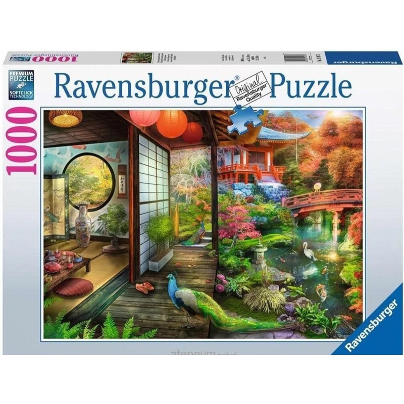 PUZZLE 1000PC JAPANESE GARDEN TEAHOUSE