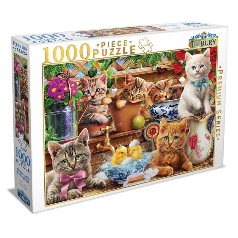 Puzzle 1000Pc Kittens In The Potting She