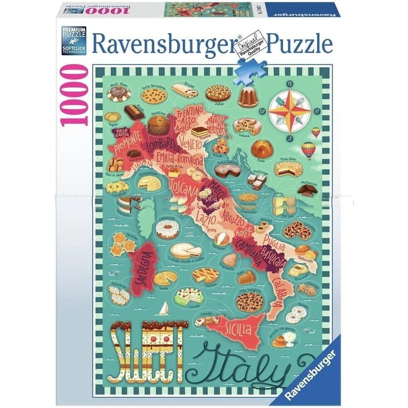 PUZZLE 1000PC MAP OF ITALY
