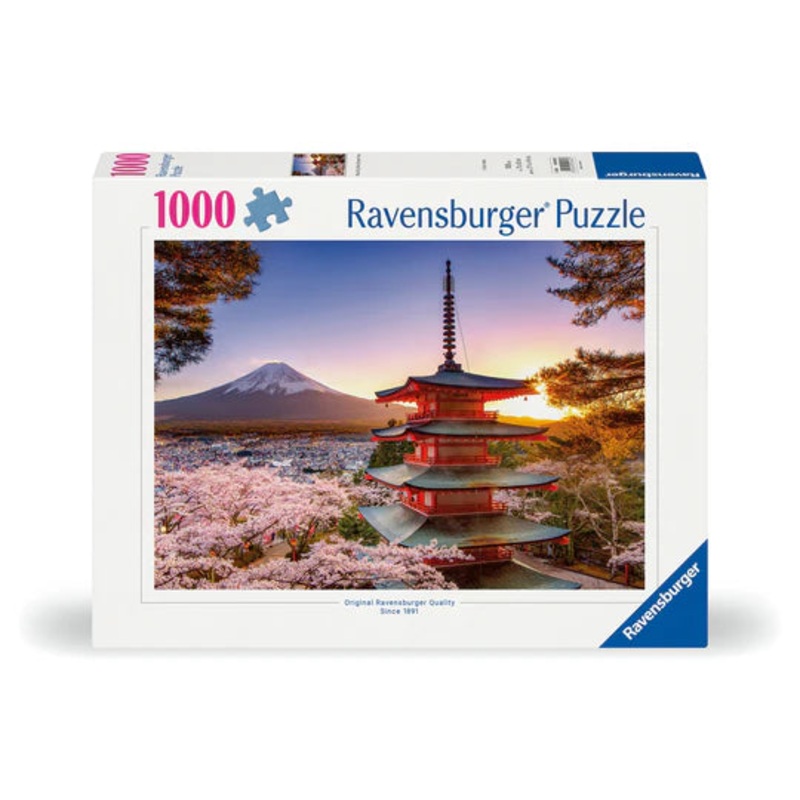 PUZZLE 1000PC MOUNT FUJI CHERRY BLOSSUM