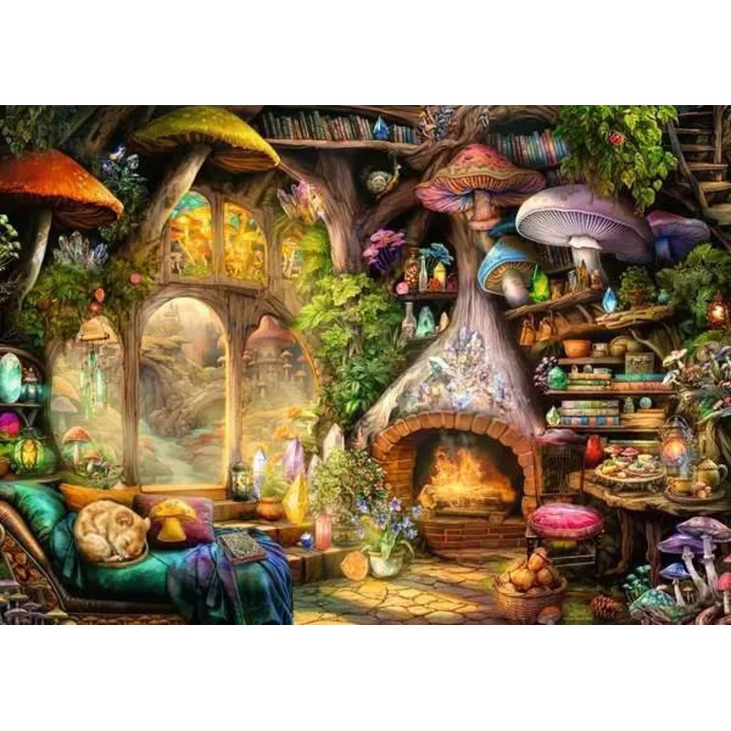 PUZZLE 1000PC MUSHROOM COTTAGE