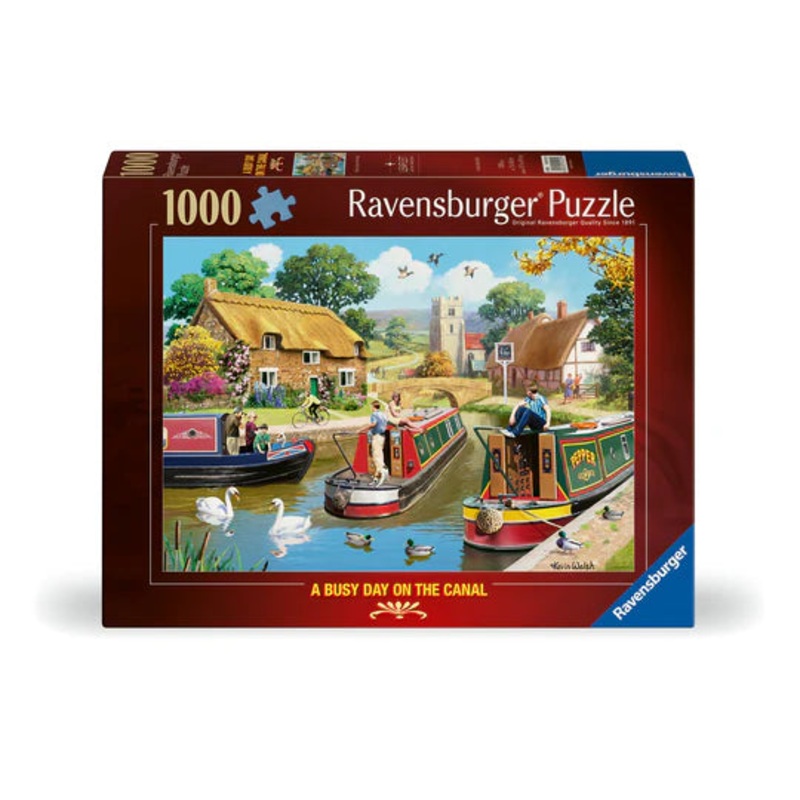 PUZZLE 1000PC A BUSY DAY ON THE CANAL