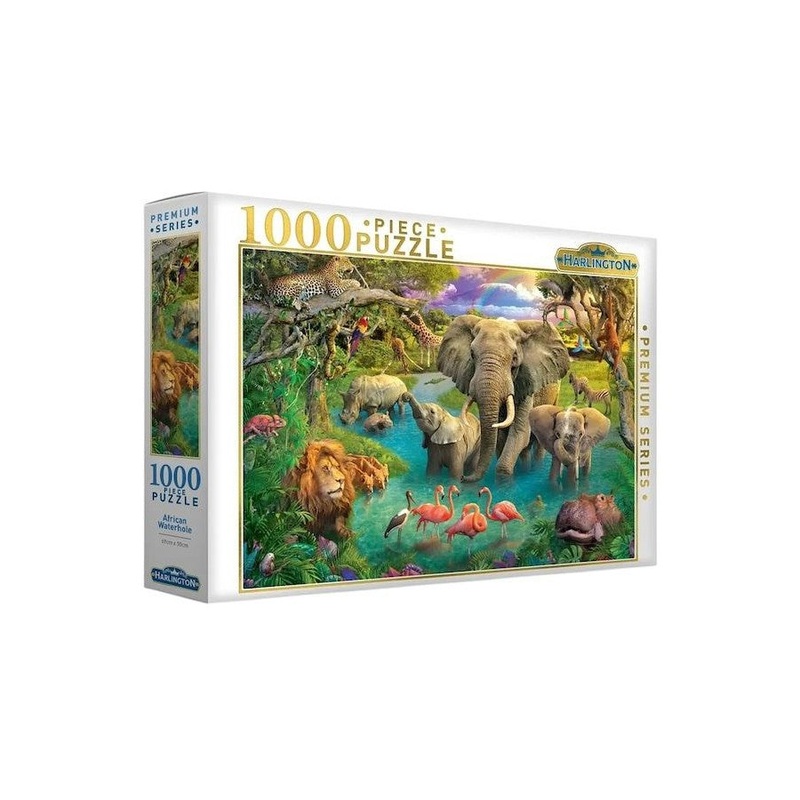 PUZZLE 1000PC AFRICIAN WATERHOLE
