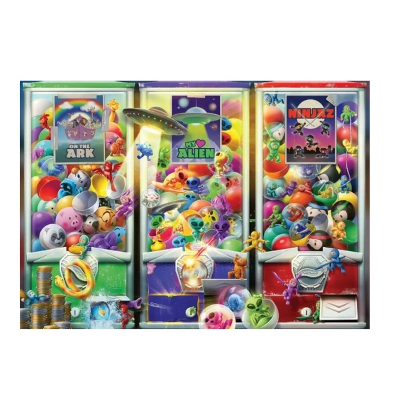 PUZZLE 1000PC ANIMALS ALIENS & NINJAS