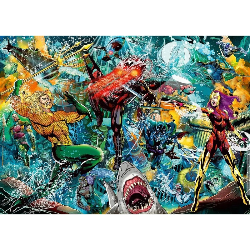 PUZZLE 1000PC AQUAMAN COLLECTOR'S ED