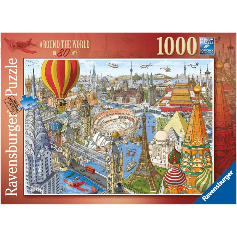 PUZZLE 1000PC AROUND THE WORLD80 DAYS