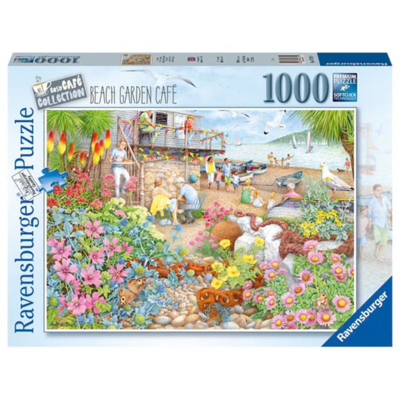 PUZZLE 1000PC BEACH GARDEN CAFE NEW