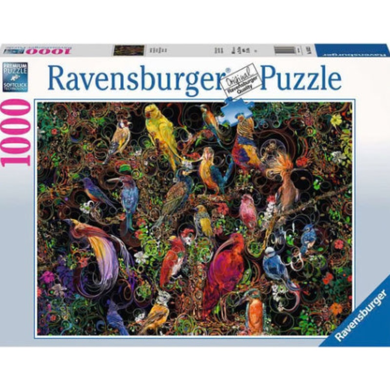 PUZZLE 1000PC BIRDS OF ART NEW