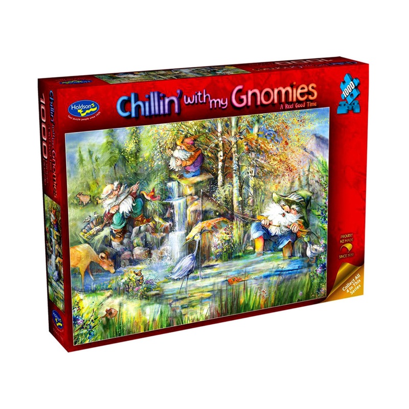 PUZZLE 1000PC CHILLIN GNOMIES
