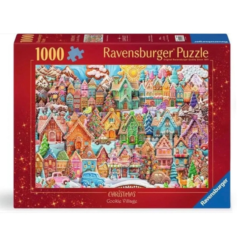 PUZZLE 1000PC CHRISTMAS COOKIE VILLAGE