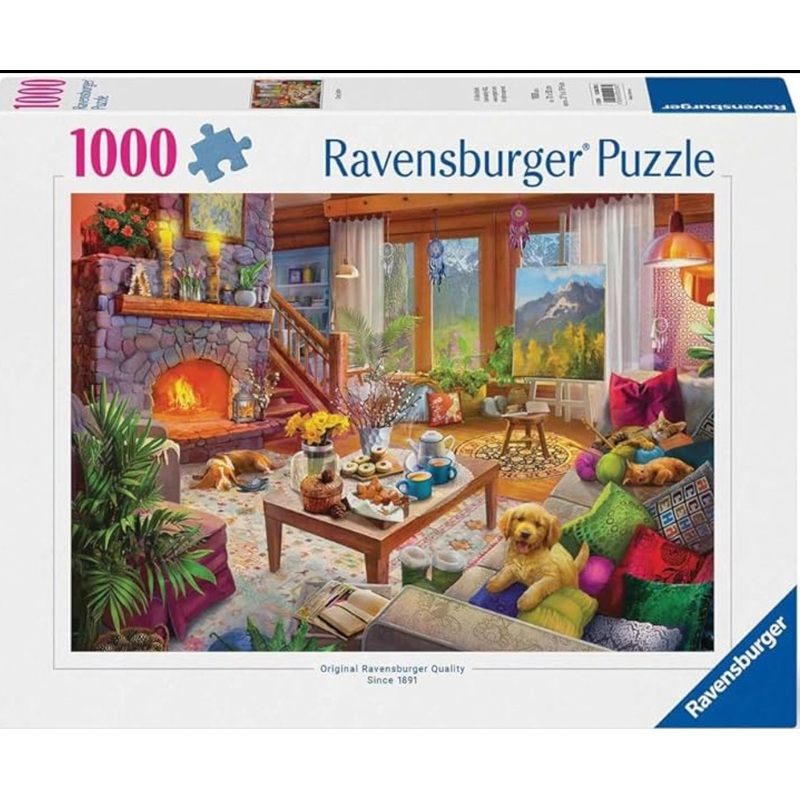PUZZLE 1000PC COZY CABIN NEW