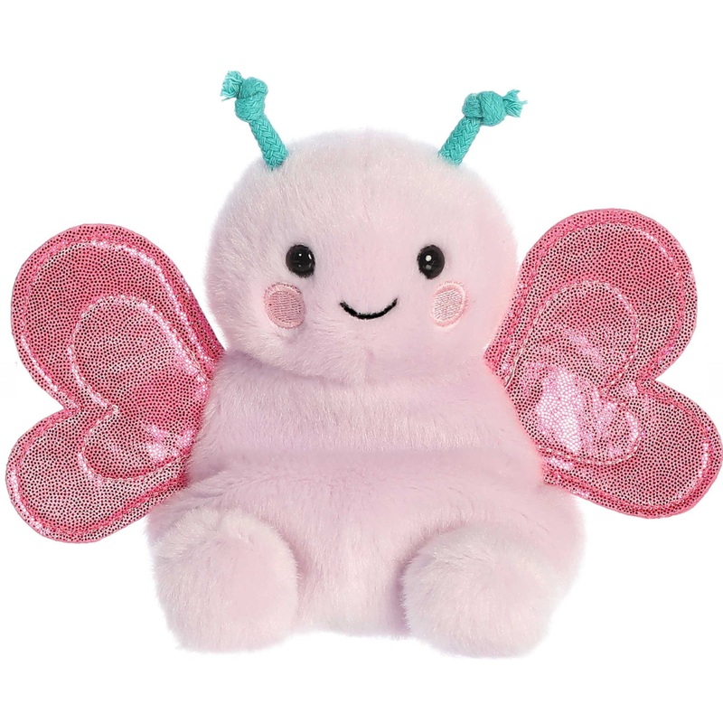 PLUSH PALM PALS PINK BUTTERFLY