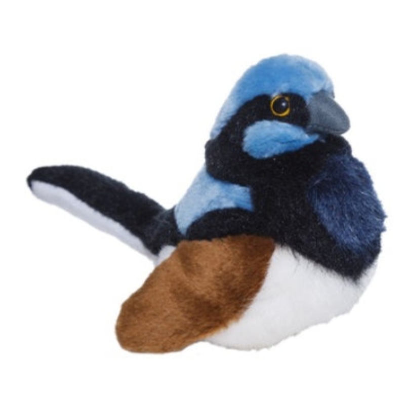 PLUSH SUPERB FAIRY WREN W SOUND WILD REP