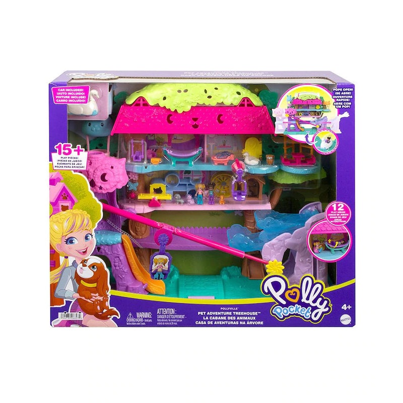 Polly Pocket Pollyville Pet Treehouse