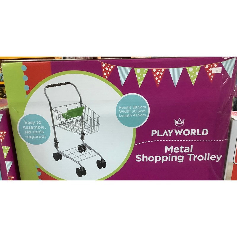 PLAYWORLD METAL SHOPPING TROLLEY