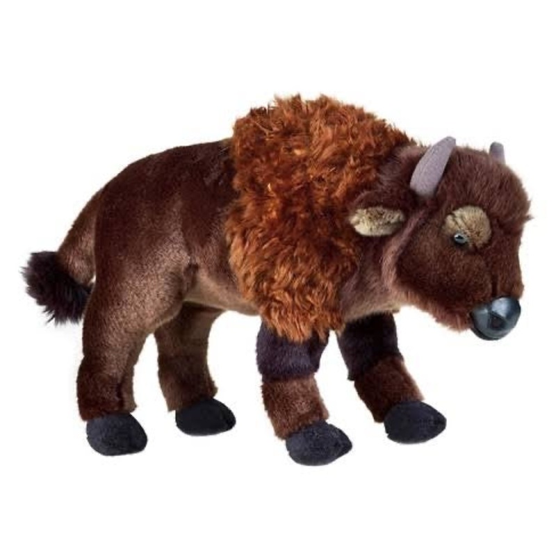 Plush Bison Bull 29Cm
