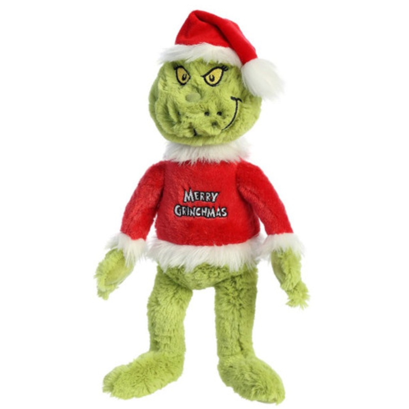 Plush Dr Seuss Grinch Merry Christmas