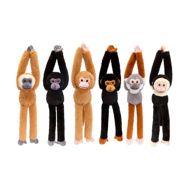 PLUSH KEELECO MONKEYS HANGING AST