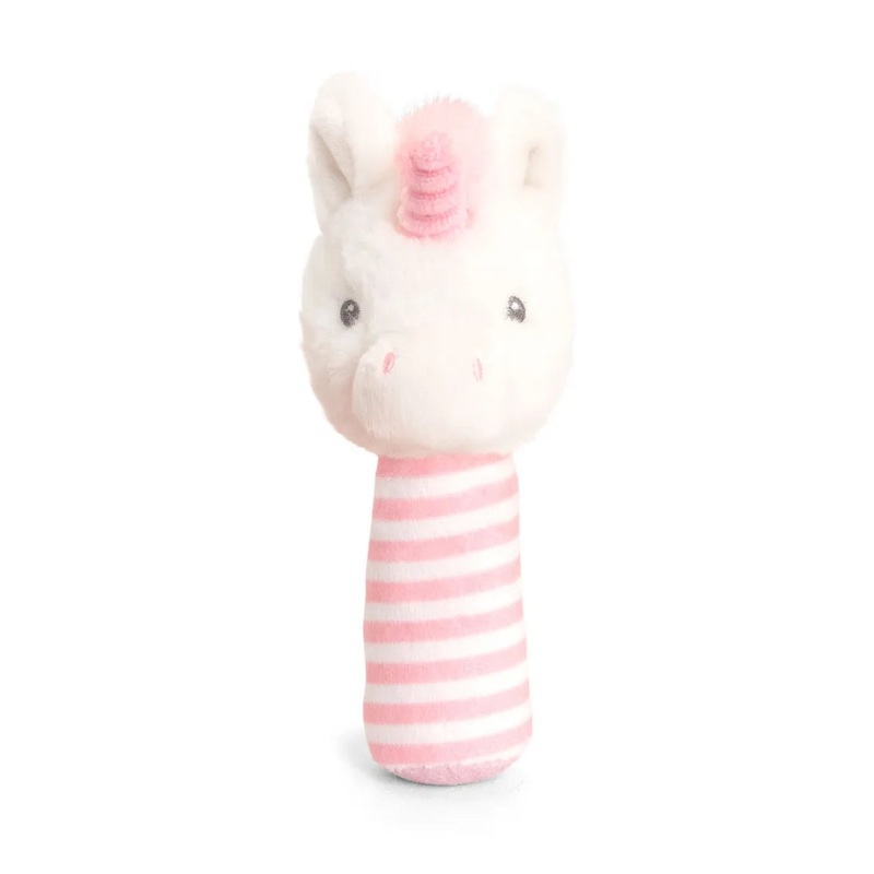 PLUSH KEELECO STICK RATTLE UNICORN