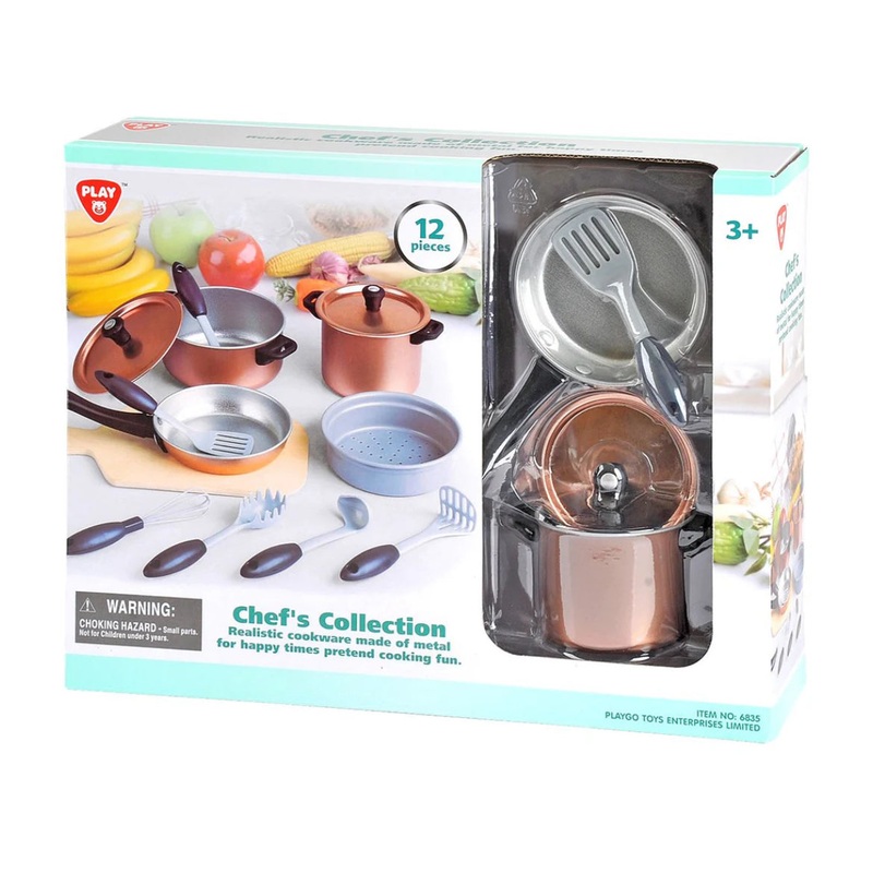 PLAYGO CHEFS COLLECTION METAL COOKWARE