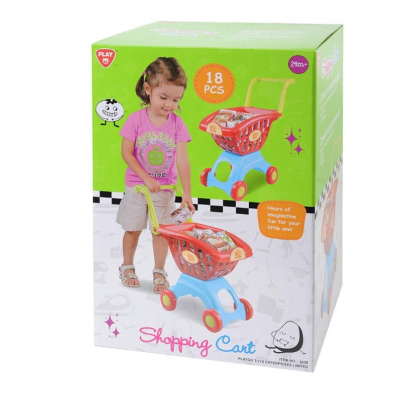 Playgo Shopping Cart 18Pc