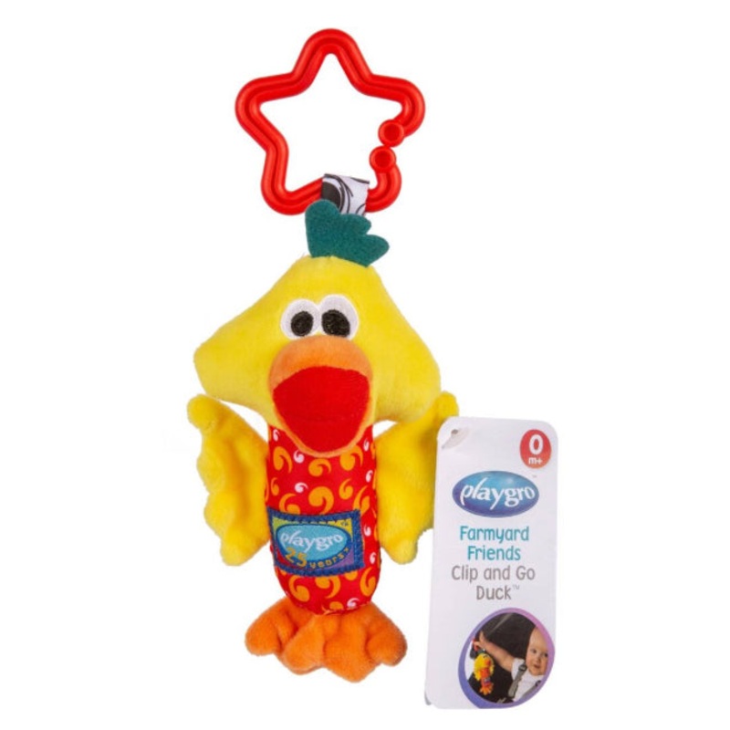 PLAYGRO FARMYARD FRIENDS CLIP & GO DUCK
