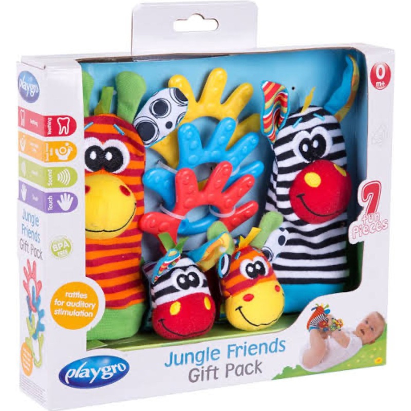 PLAYGRO JUNGLE FRIENDS GIFT PACK