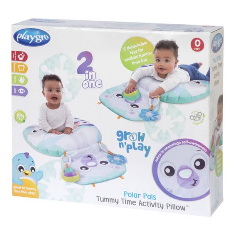 PLAYGRO POLAR PALS TUMMY TIME PILLOW