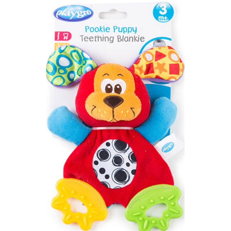 Playgro Teething Blankie Pookie Puppy