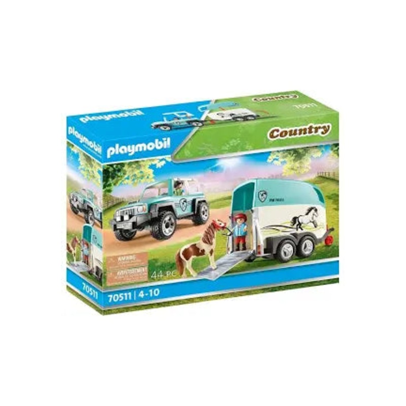 Playmobil 70511 Car With Pony Trailer