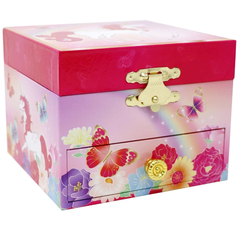 P/POP UNICORN BUTTERFLY JEWELLERY BOX