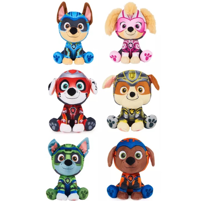 Paw Patrol Basic Mighty Movie Plush Ast